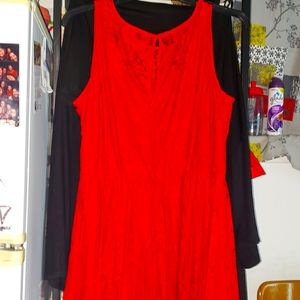 Lace red Dress